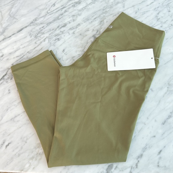 Lululemon Align High-Rise Crop 23" Bronze Green size 8 NWT - Picture 1 of 6